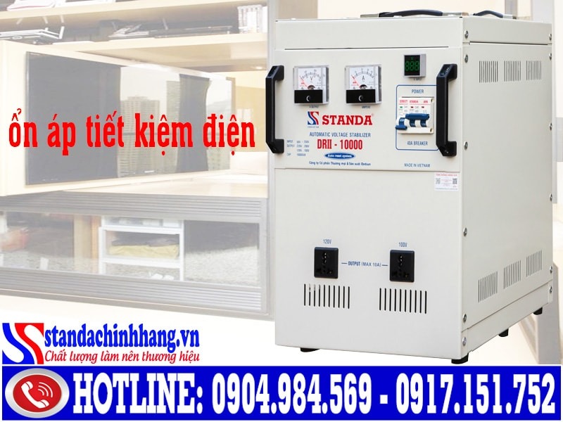 Mức hao tổn điện năng khi sử dụng ổn áp Standa