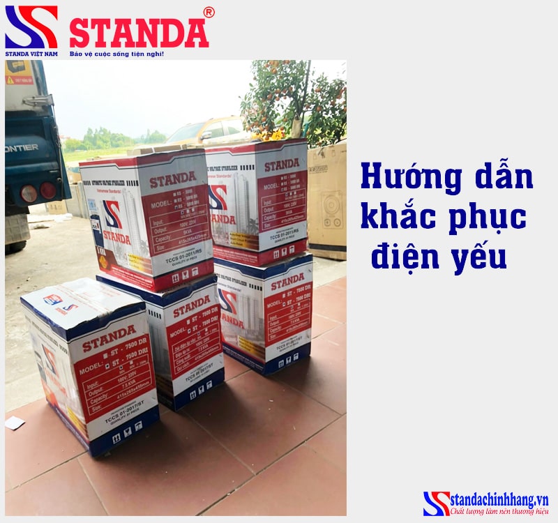 Cách khắc phục điện yếu với ổn áp Standa 