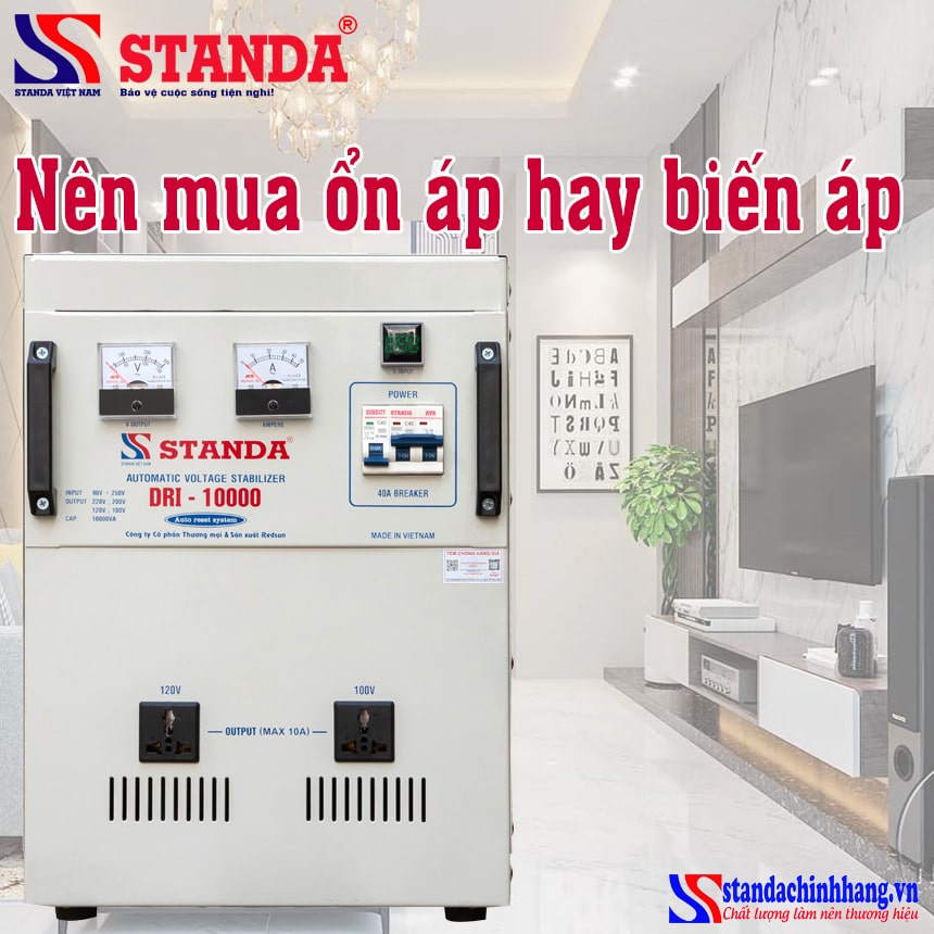 Nên mua ổn áp hay biến áp