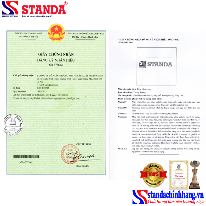 Thương hiệu STANDA chính thức thuộc sở hữu của Redsun