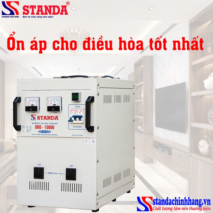 Ưu điểm của ổn áp dùng cho máy lạnh STANDA 10kva